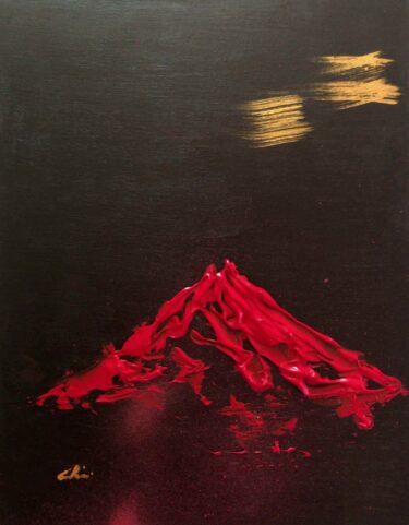 富士山の絵画を千尋が描く！